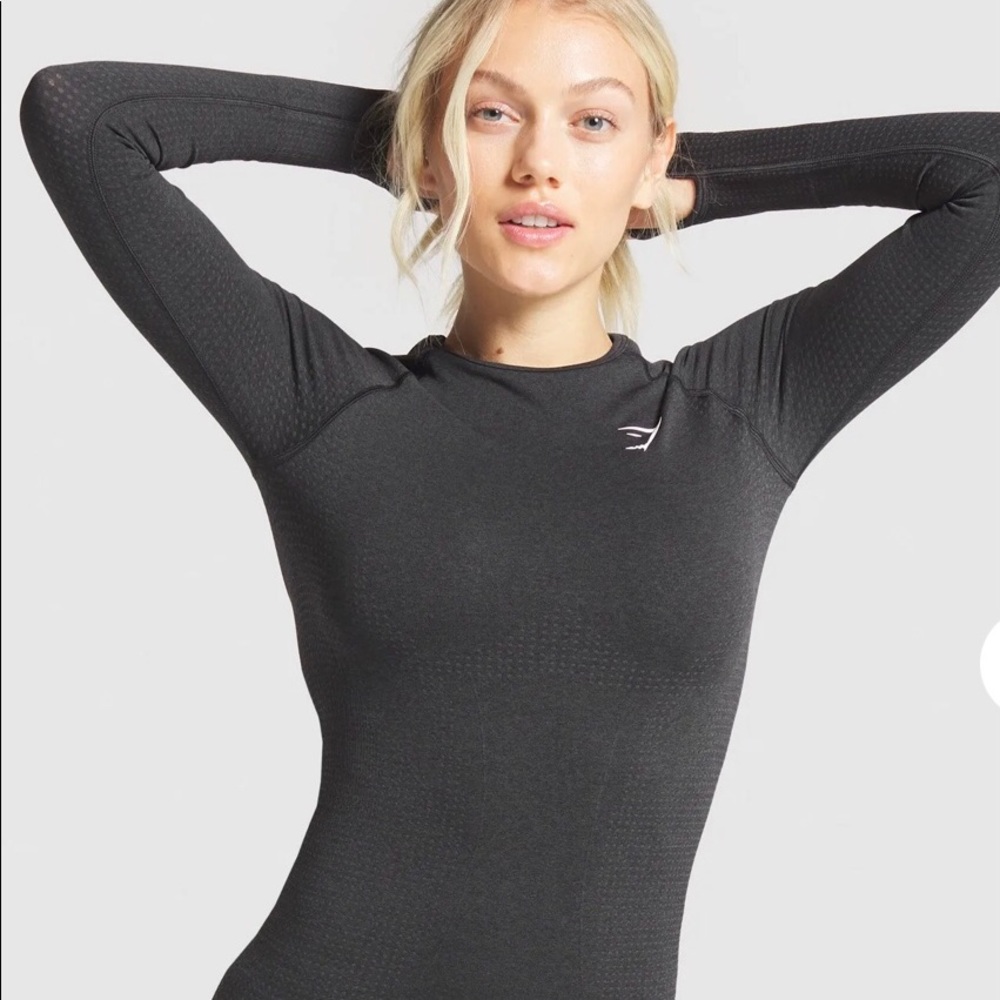 Gymshark Black Long Sleeve Vital Seamless